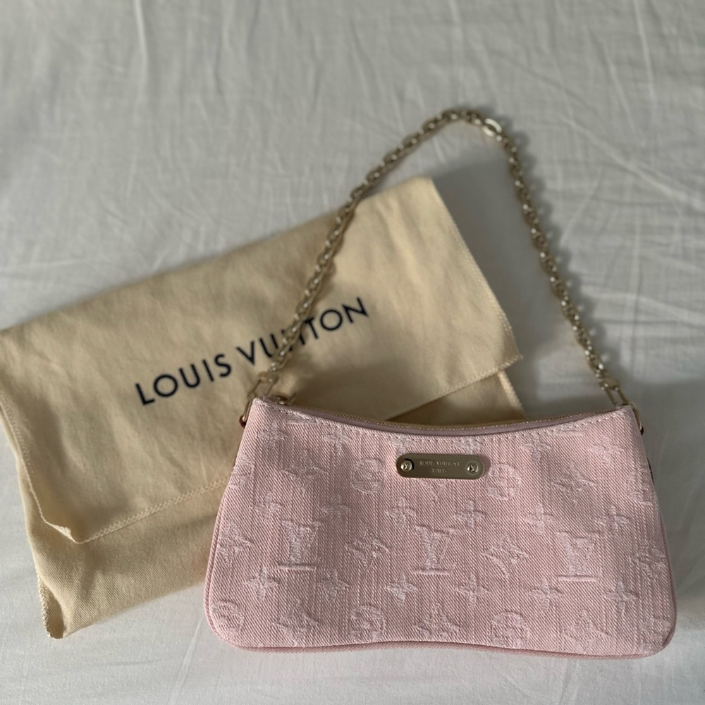 Louis Vuitton Pink Denim Liv Pochette